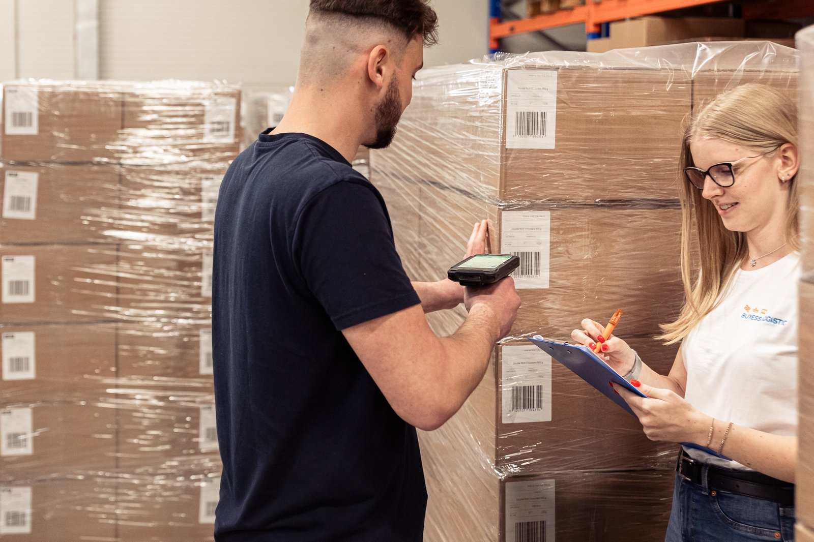 Goods receipt inspection at SUXESS LOGISTIC